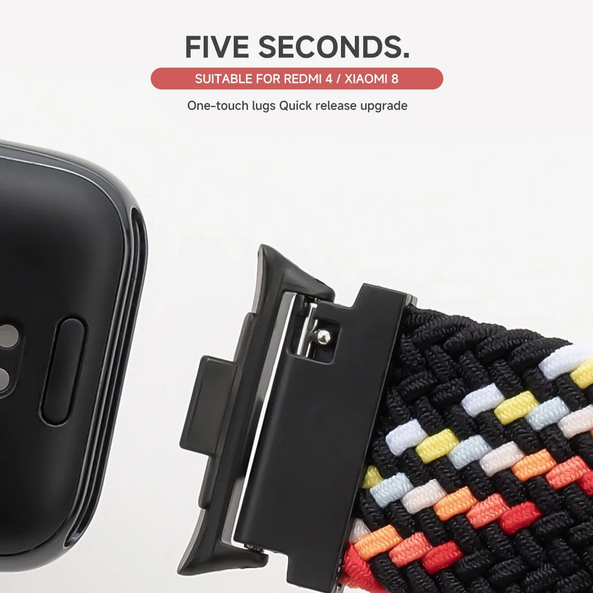 Verstellbares Nylon-Schlaufenarmband mit Magnetverschluss für Sportuhren