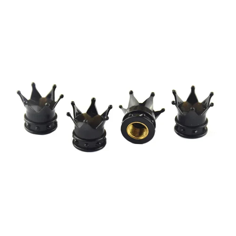 4er Set Kronen Ventilkappen Reifen Ventile Zubehör Dekoration Auto
