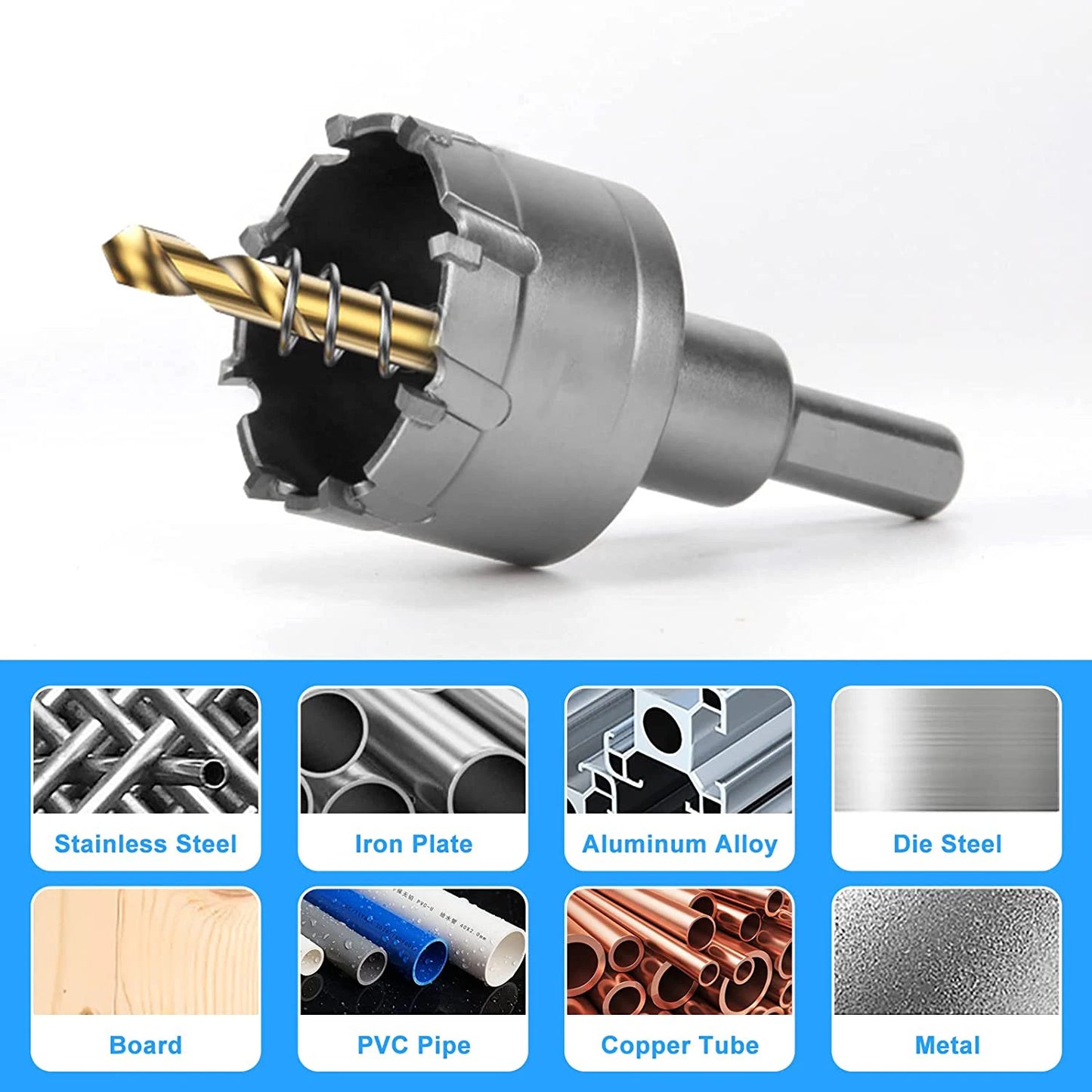 Hartmetall TCT Lochsäge Bohrer Set 12-150mm für Edelstahl Metalllegierung