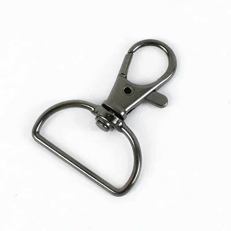 Metall Karabinerhaken Schwenkbar 20 25mm für Taschen Gurte DIY Zubehör