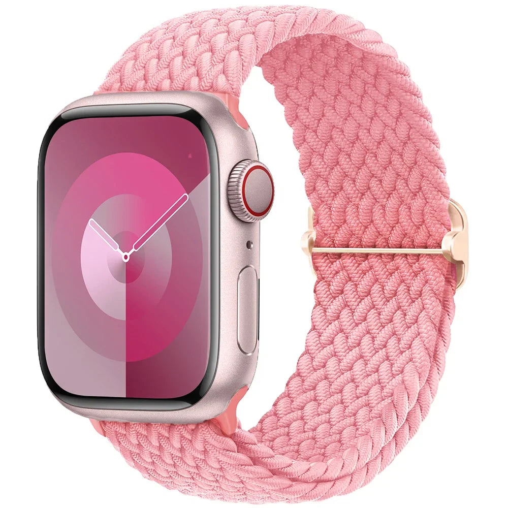 Geflochtenes Solo Loop Nylonarmband für Apple Watch Ultra und Serie