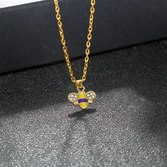 12er Set niedliche Insekten Anhänger Halsketten für Damen und Herren