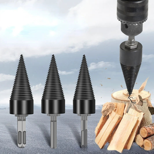 32/42mm Holzspalter Bohrer Kegel Bit für Hammerbohrer Brennholz Spalten