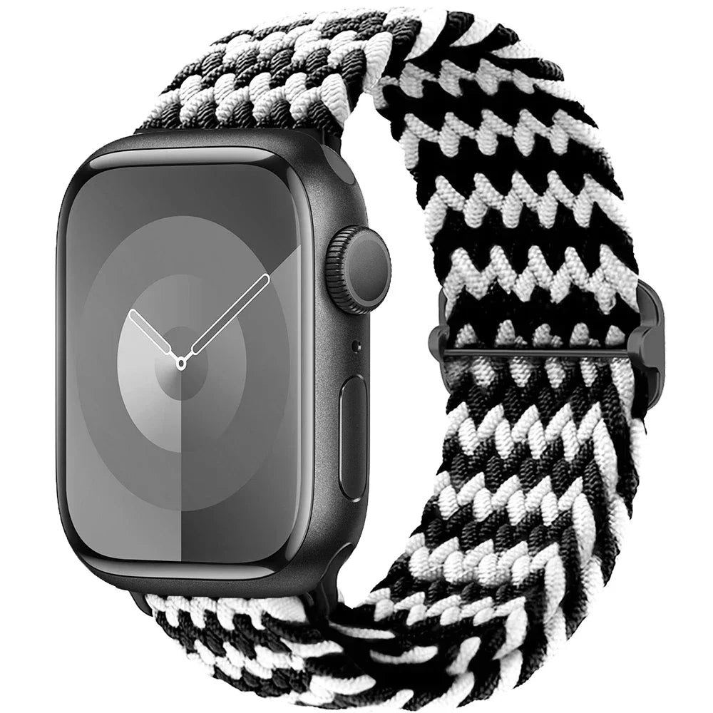 Geflochtenes Solo Loop Nylonarmband für Apple Watch Ultra und Serie