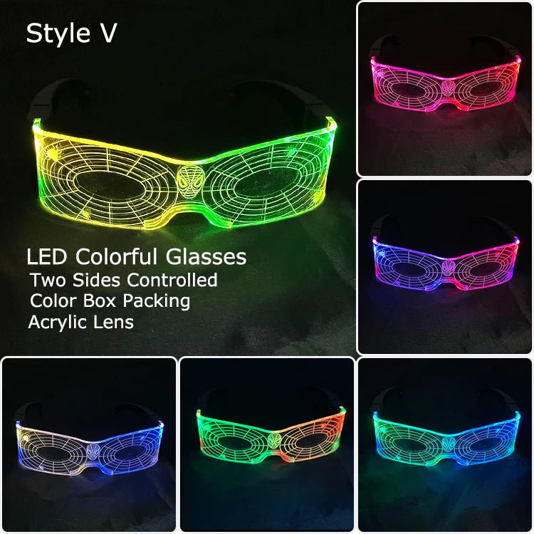 Leuchtende LED Brille mit Farbwechsel für unvergessliche Partys