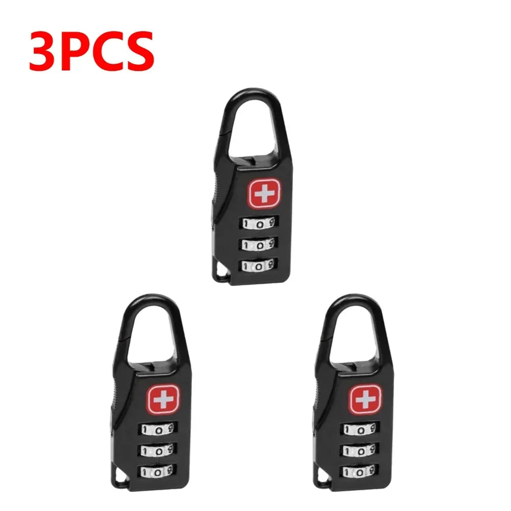 1-5x Reise Zahlenschloss Vorhängeschloss Gepäck Rucksack Koffer Code Schloss