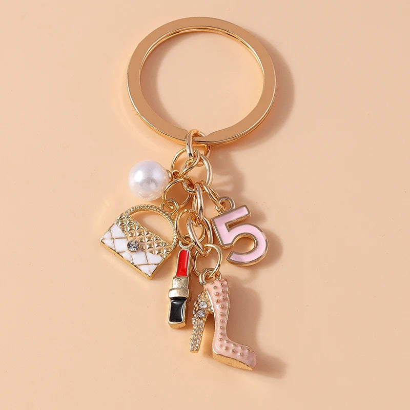 Emaille Simulation High Heels Schlüsselanhänger für Frauen - Mädchen