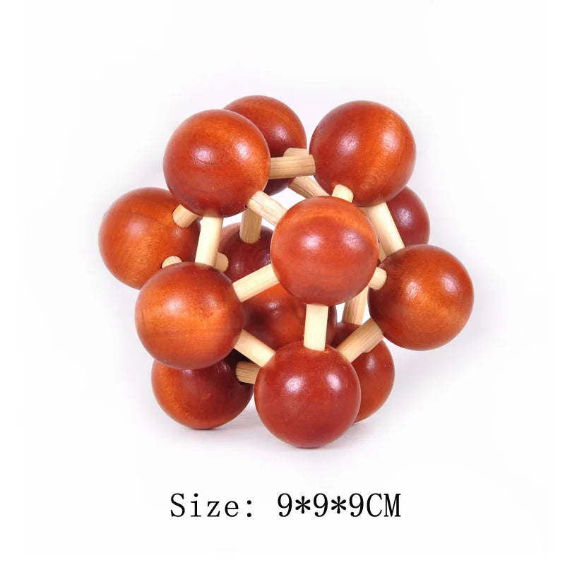 Holz Luban Lock 3D Puzzle Gehirntrainer IQ Test Spiel für Erwachsene Kinder
