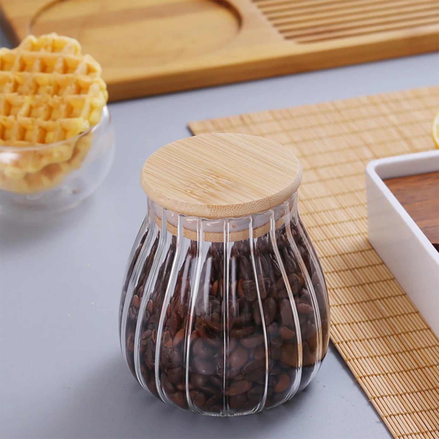 Frische - Ordnung: Luftdichter Glasbehälter 350–1000ml für Kaffee - Tee