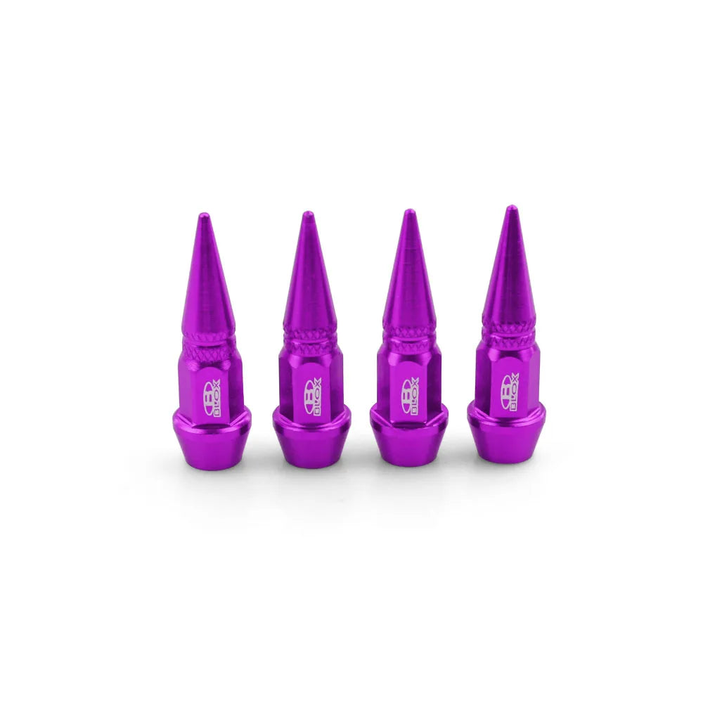 4x Universal Spike Reifen Ventilkappen Staubschutz Auto Motorrad Fahrrad