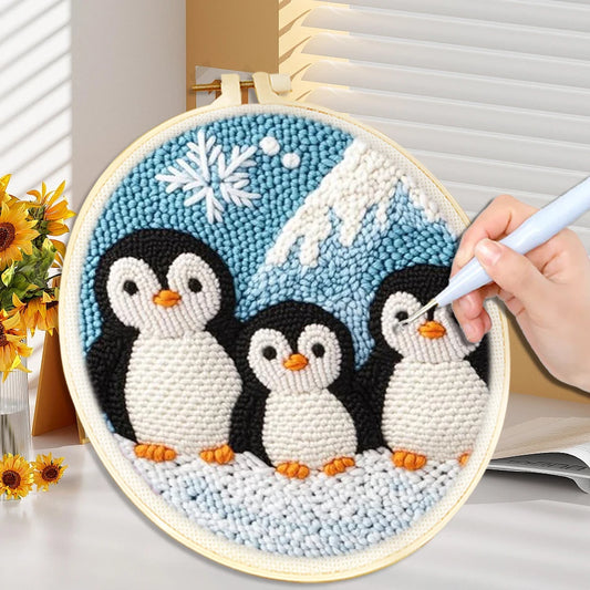 Diy Punch Nadel Stickerei Starterset mit niedlichen Tiermotiven