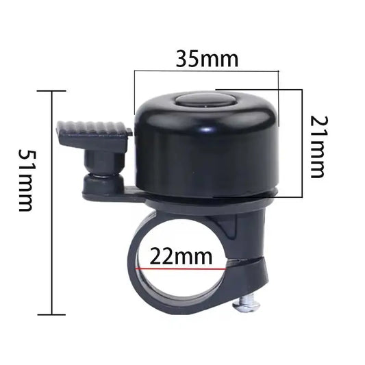 Robuste Aluminium-Fahrradklingel mit klarem Ton für 20-25 mm Lenker, Set wählbar