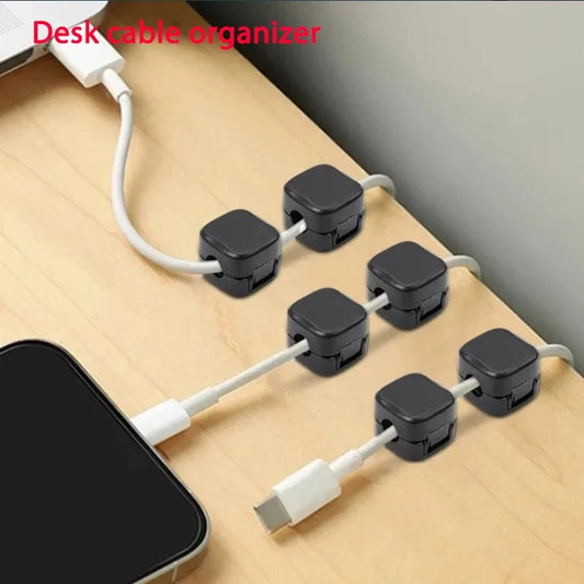 Magnetischer Kabelhalter selbstklebend Kabelclip für Ordnung im Heimbüro