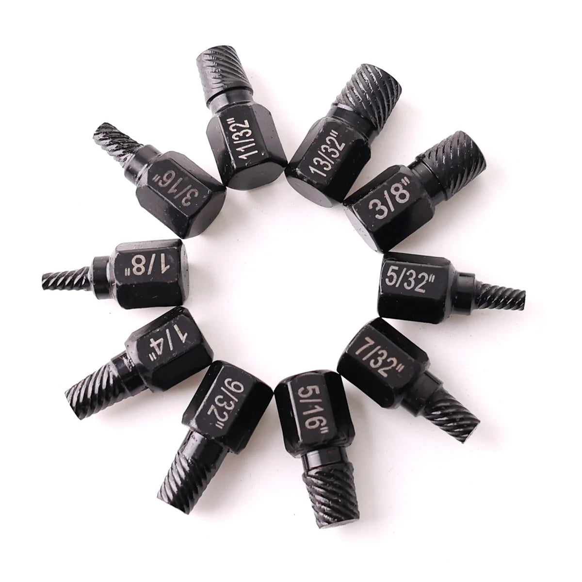 10-teiliges Multi-Spline-Schraubenausdreher-Set mit Sechskantschaft-Yabubest - Home & More