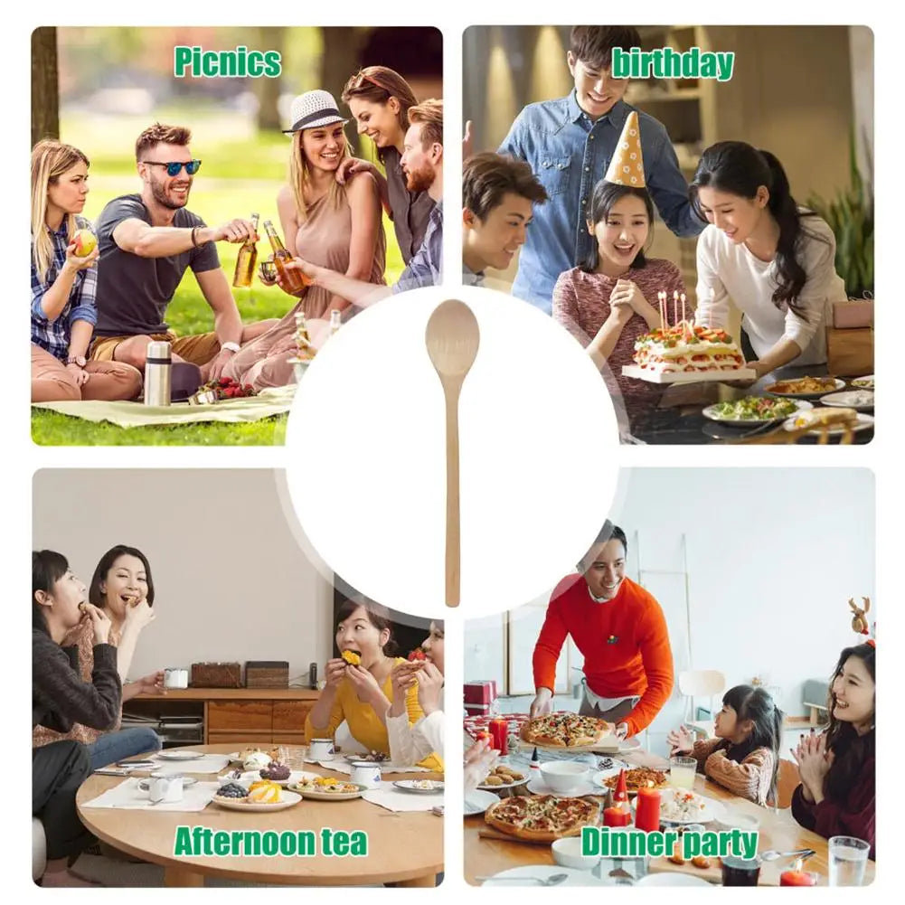 Holz Löffel Bambus Tee Löffel Küche Servierlöffel Kochwerkzeug 1 bis 3 Stück