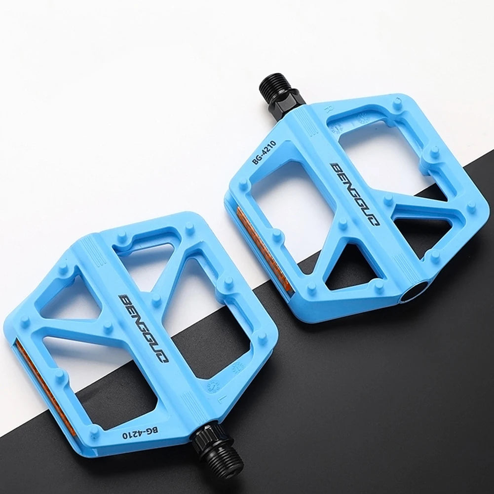 Ultraleichte Nylon Fahrradpedale DU-Lager mit Reflektor rutschfest