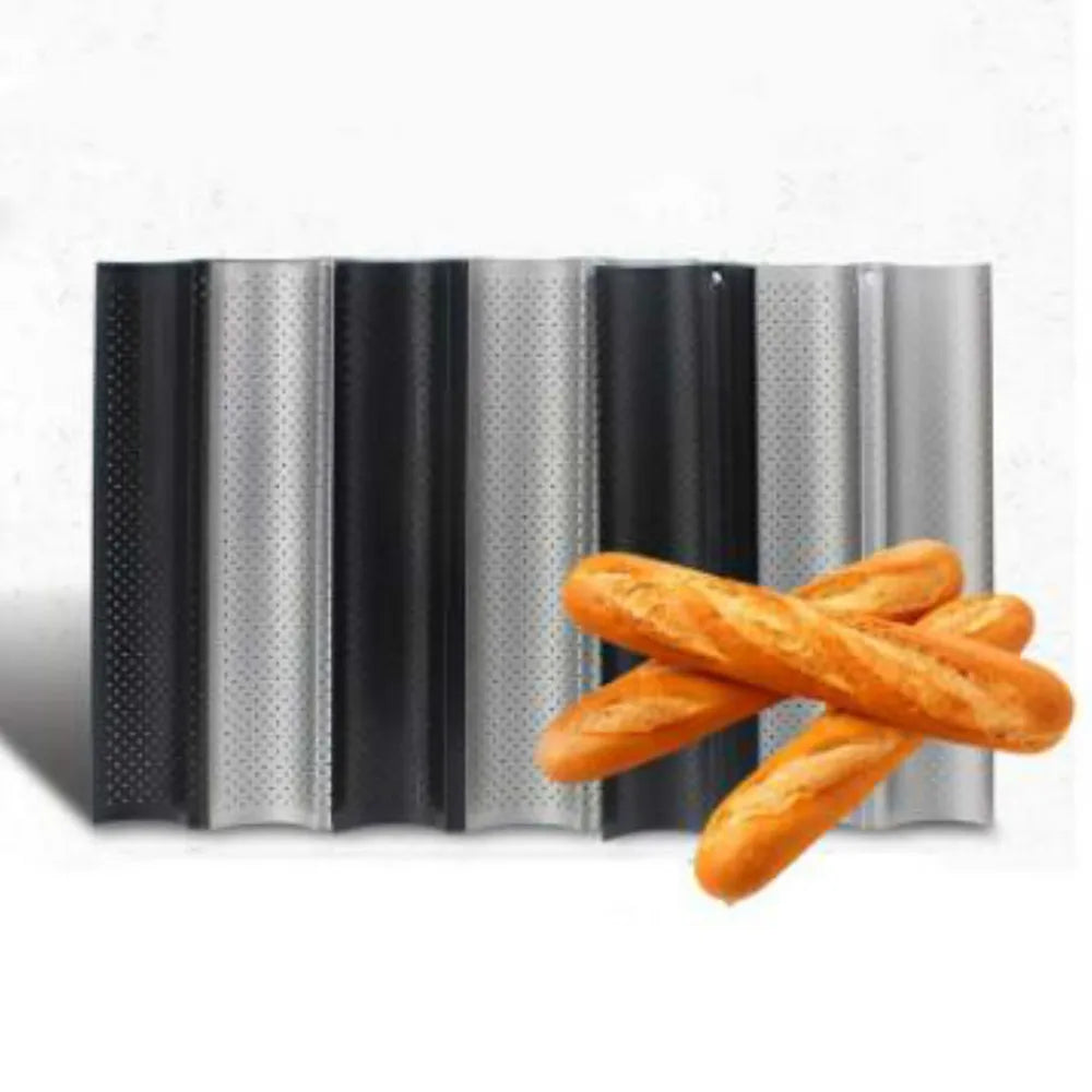 Antihaft Brotpfannen Set für perfekte Baguettes und Laibe