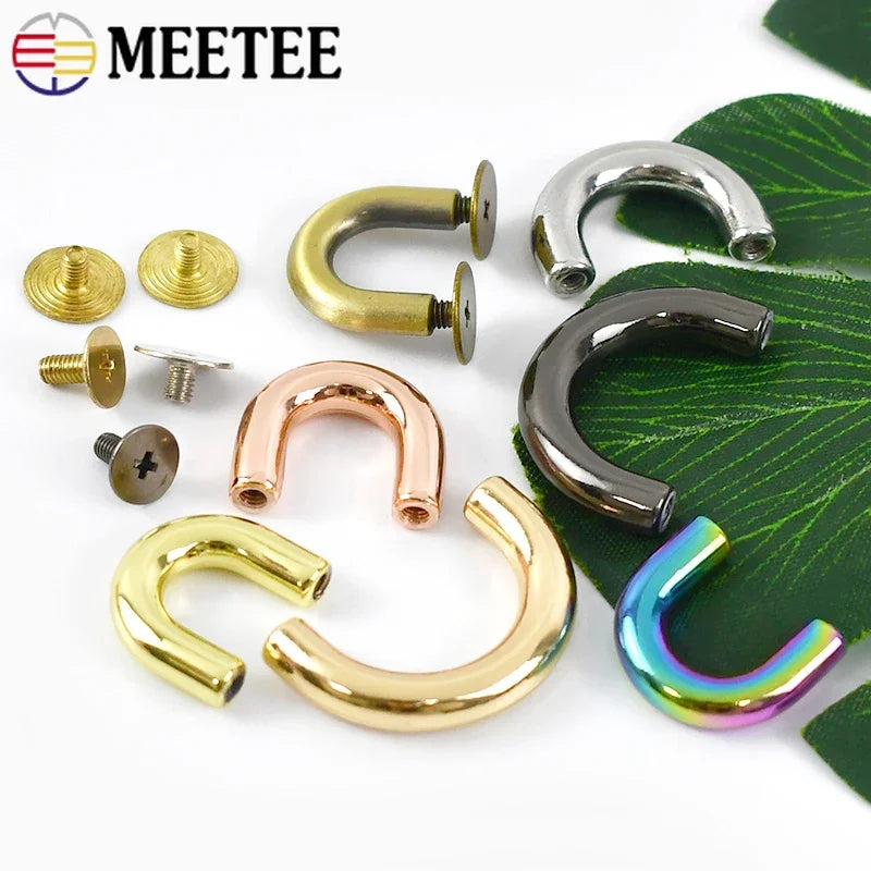 10-30 Stück Metallschnallen U-Ring 10-20mm für Taschen und DIY Projekte