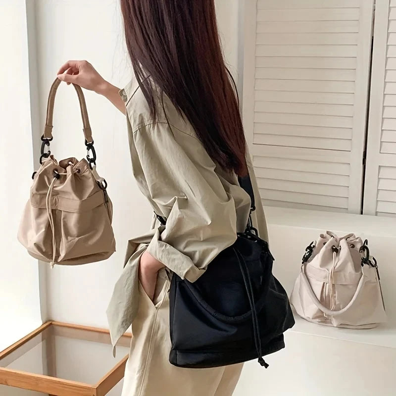 Damen Schultertasche Wasserdicht Nylon Groß Umhängetasche Beuteltasche Freizeit