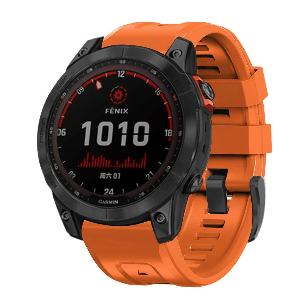 Schnellverschluss Silikon Uhrenarmband 22mm - 26mm für Sportuhren