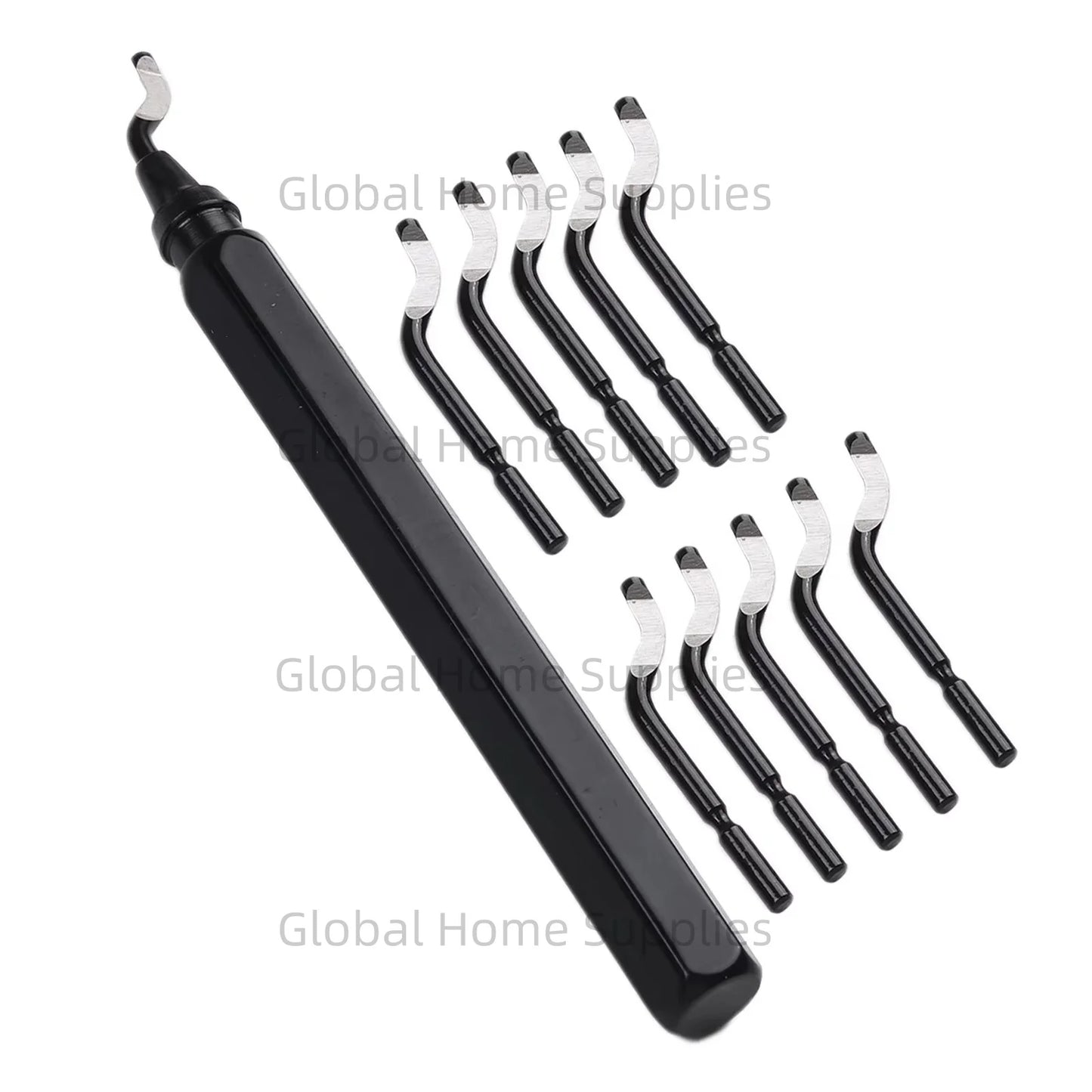 Entgratungswerkzeug mit 10 Schnellarbeitsstahl-Drehmessern für vielseitigen Einsatz