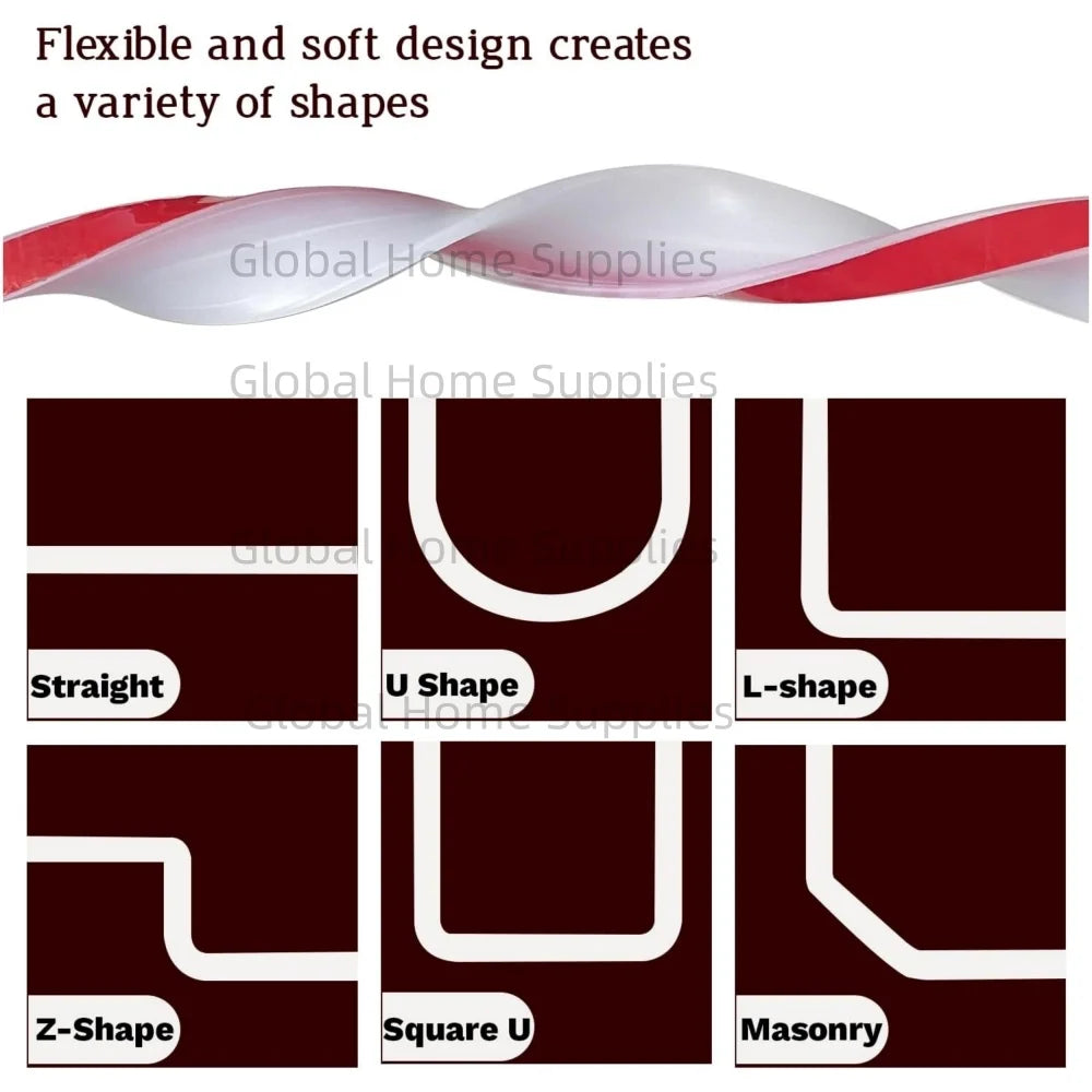 Flexible Duschschwelle für Badezimmer | Wasserschutz & Trennung