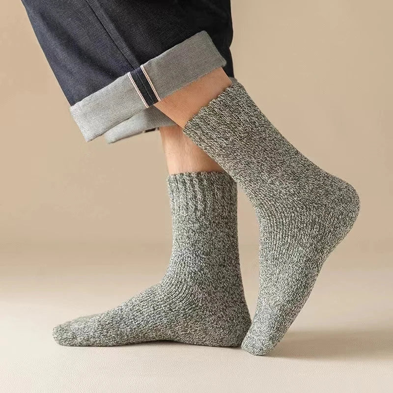 Warme Winter Socken für Herren mit Mittelhohem Schaft