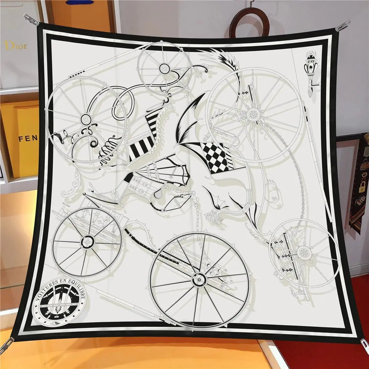 Stylisches bedrucktes Bandana Kopftuch Unisex vielseitig tragbar