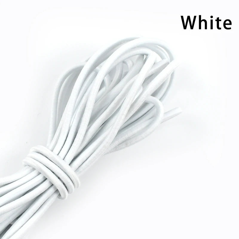 Flexibles 4mm Gummiband für DIY Kleidung, Haarbänder, Nähen