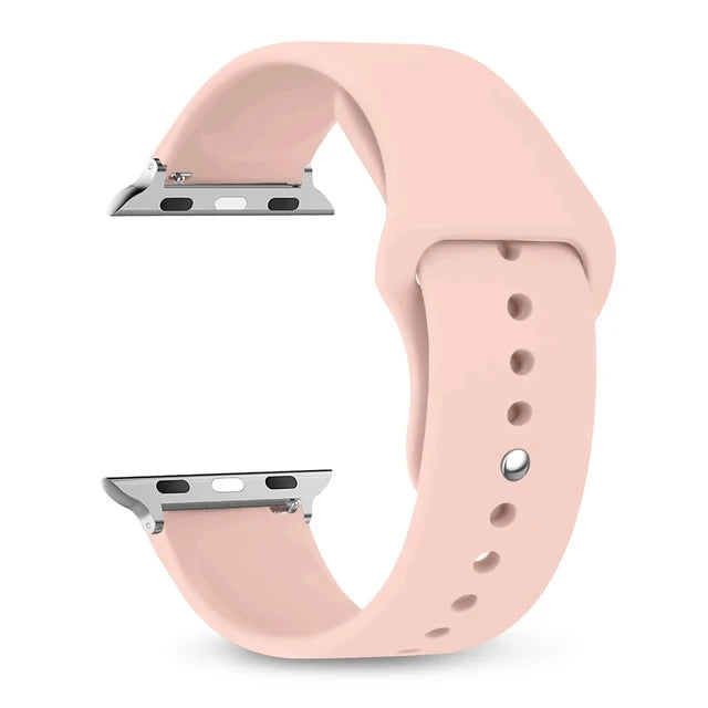 Silikon Armband für 38-49 mm Smartwatches kompatibel mit iOS Geräten