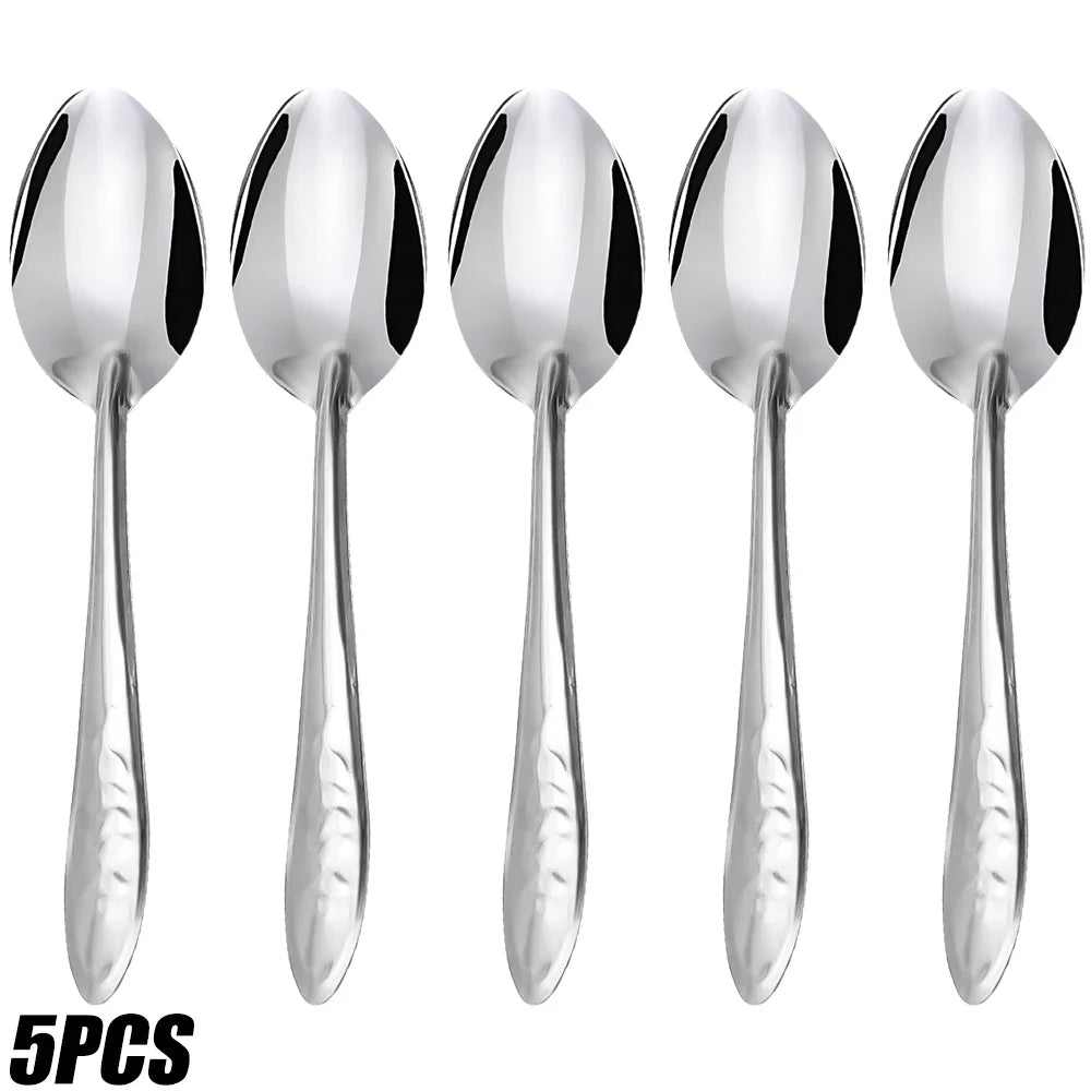 Vielseitige Edelstahl Löffel für Ramen Reis Salat und Küche