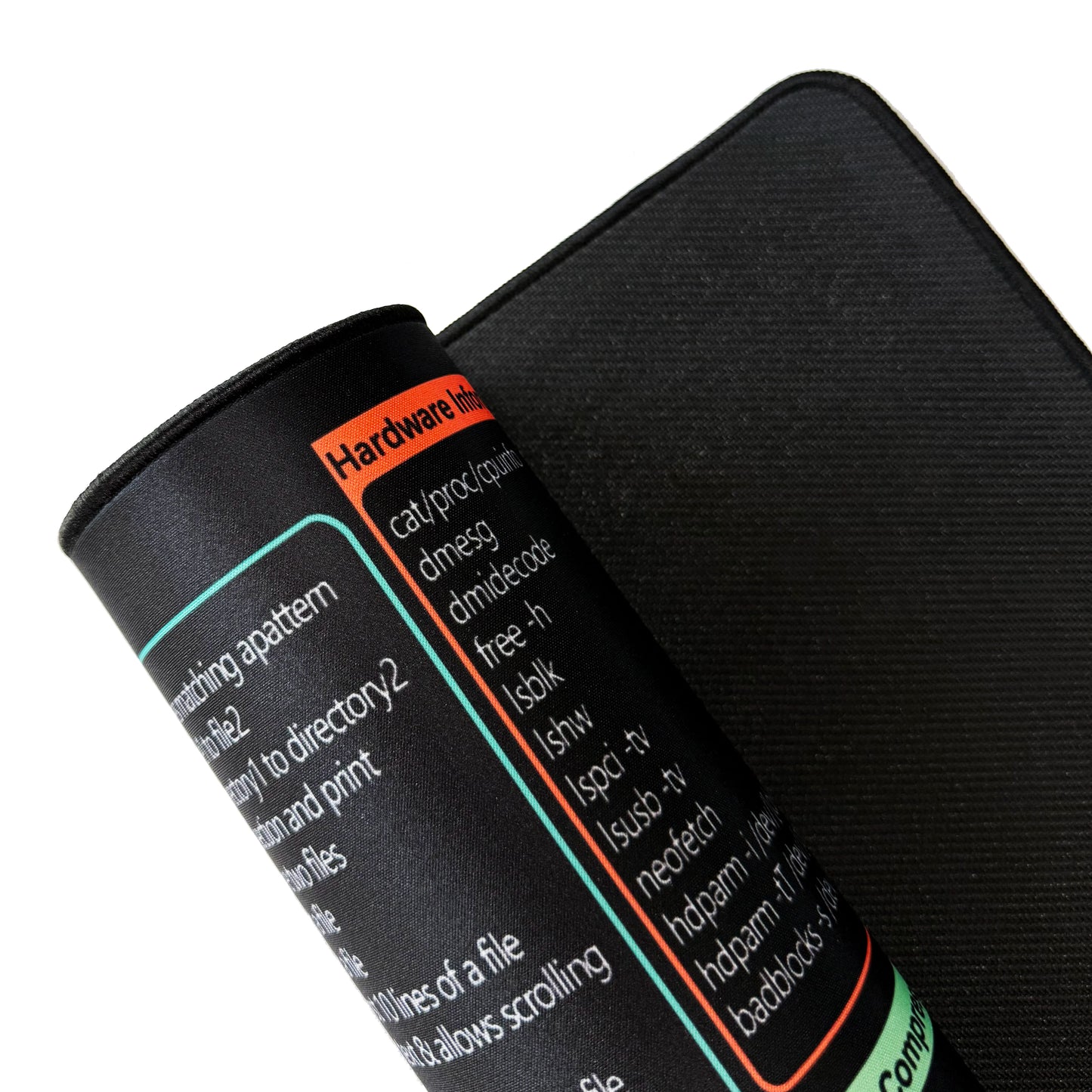 Großes Mauspad mit rutschfester Basis und genähter Kante für Büro und Gaming