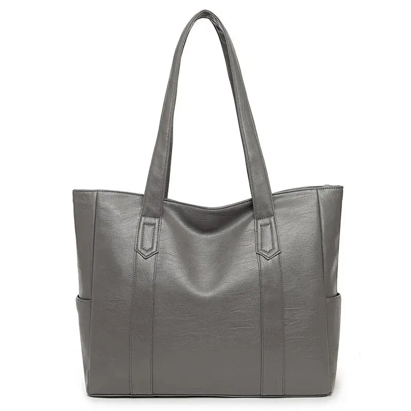 Große PU Leder Umhängetasche Damen Vintage Stil – Viel Stauraum - Komfort