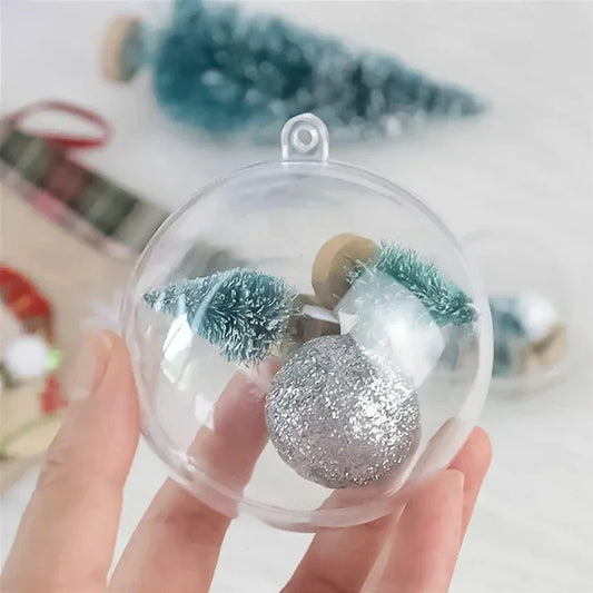 Transparente DIY Kunststoffkugel zum Befüllen für Weihnachten und Hochzeit