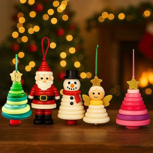 Materialpaket DIY Weihnachtsknopf Bastelset für festliche Anhänger
