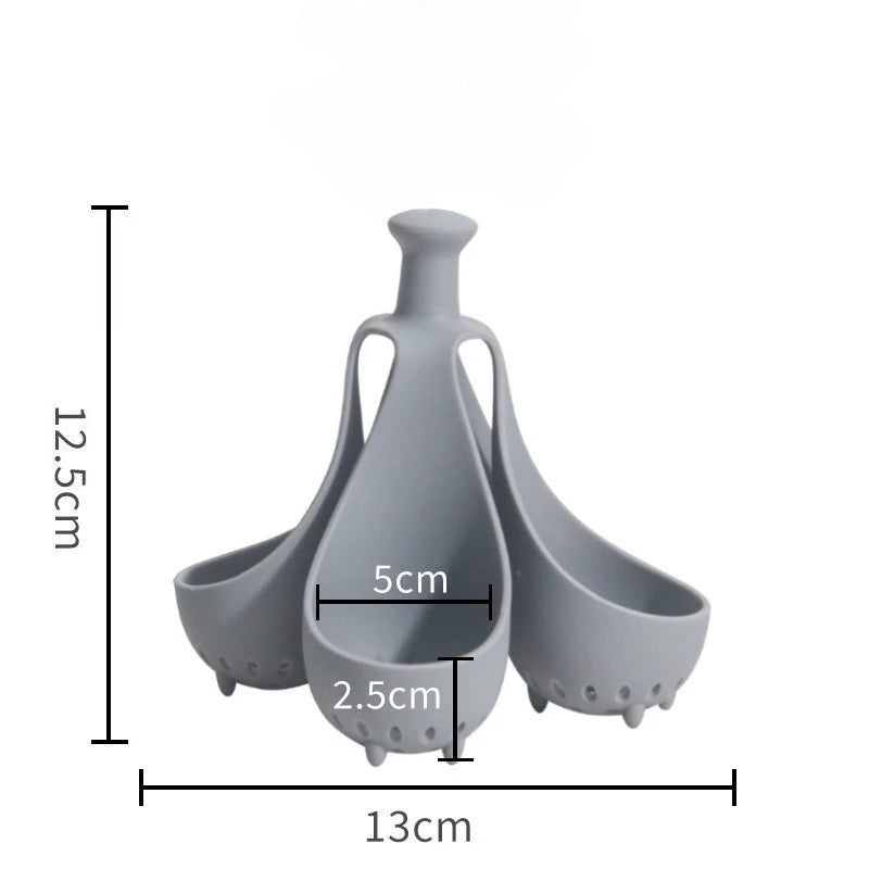 Flexibler Silikon Eierkocher für 4 oder 6 Tassen - Schnell & einfach Eier dämpfen