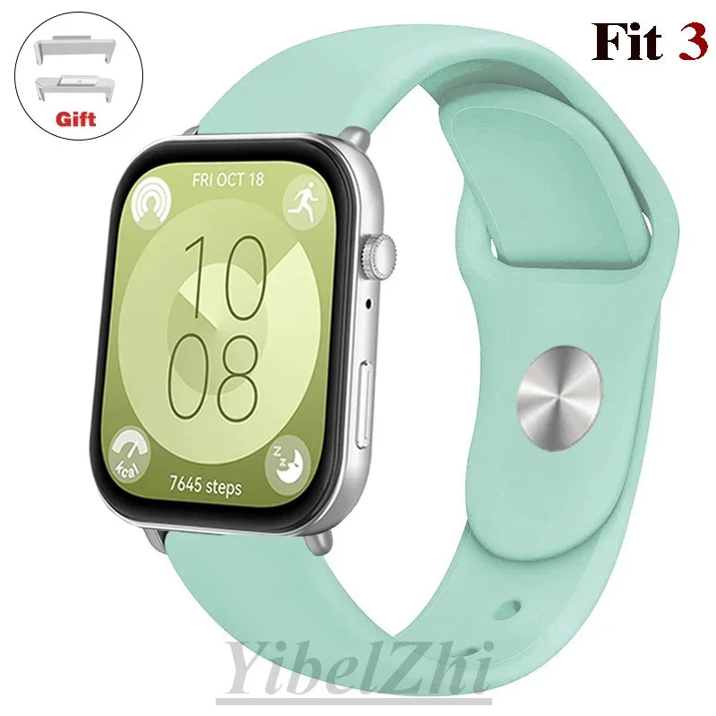 Wasserdichtes Silikonband in diversen Farben – perfekt für Huawei Watch FIT 3 - FIT 2