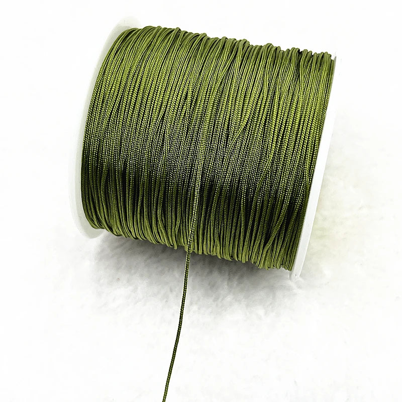 Nylon Schnur 0,4-1,5mm Makramee Kordel Geflochten DIY Schmuckband