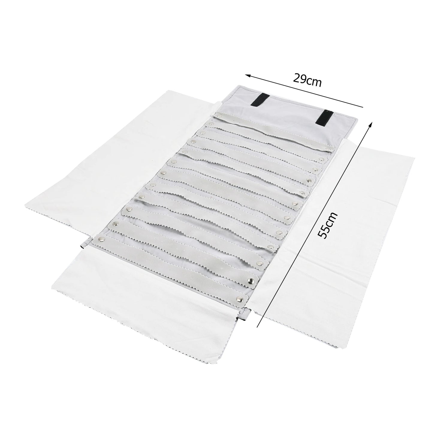 Eleganter Reise Schmuck Organizer aus Samt – Aufrollbar & Faltbar