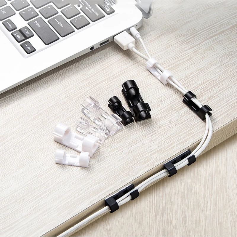 Kabel Organizer Clips Kabelmanagement für USB Lade Daten Leitung 16 Stück