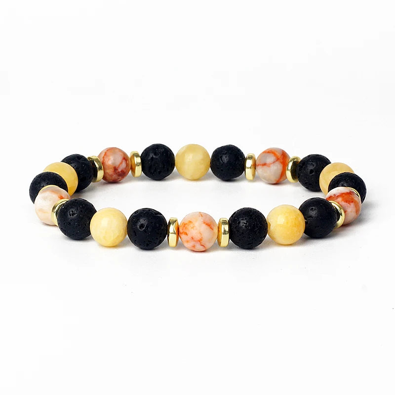 Citrin Aventurin Kristall Armband: Feng Shui Glück & Reichtum für Unisex