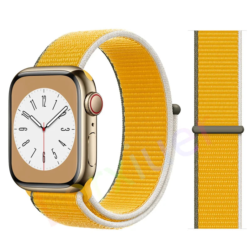 Nylon Schlaufenarmband für Apple Watch alle Serien und Größen