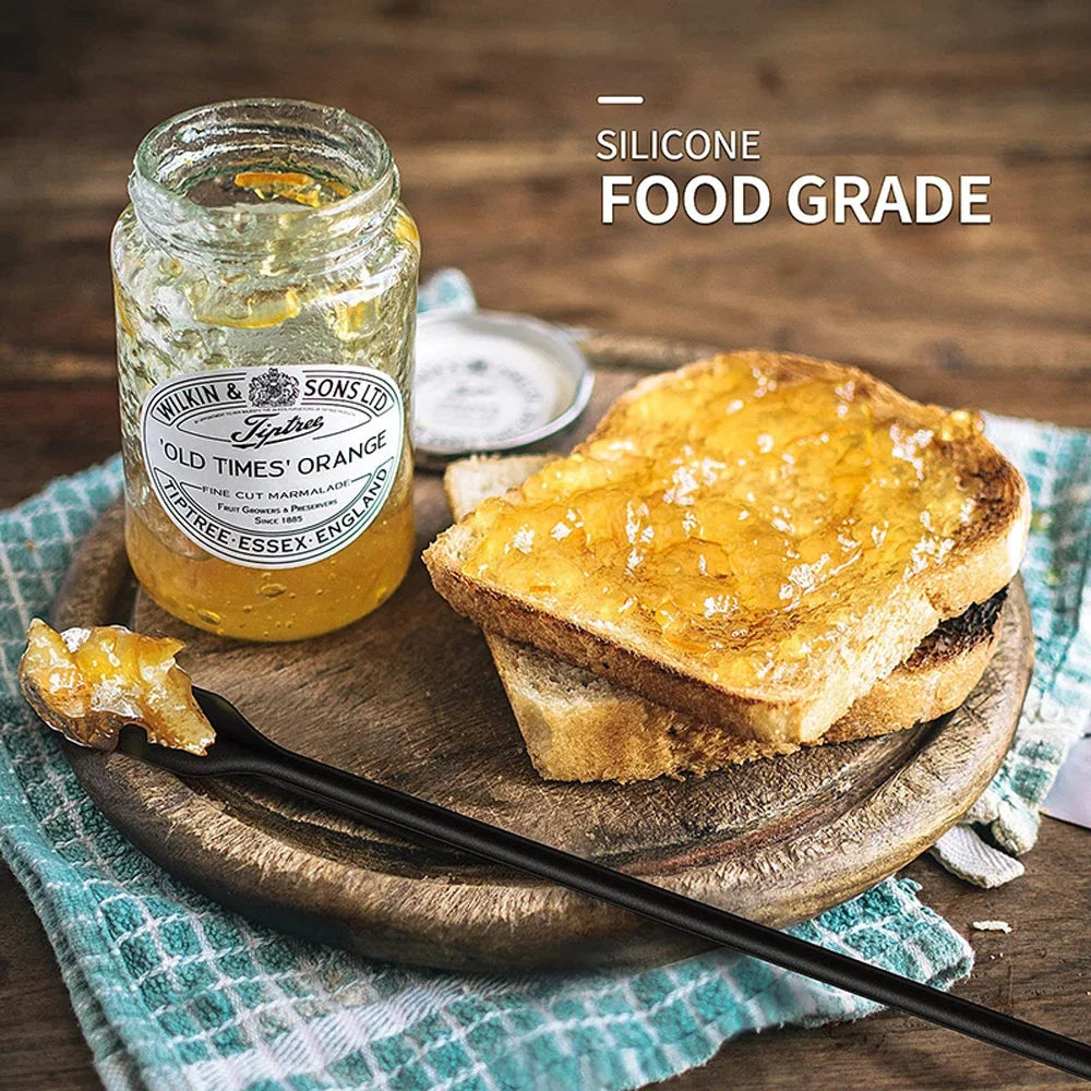 6-teiliges Silikon Spatel Set lebensmittelecht hitzebeständig zum Kochen und Backen-Yabubest - Home & More