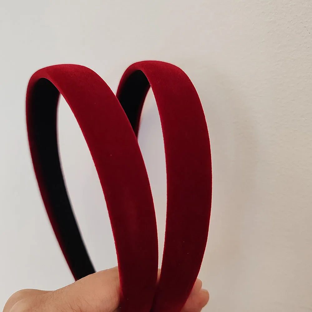 Elegantes Samt-Stirnband 2er Set für Damen und Mädchen