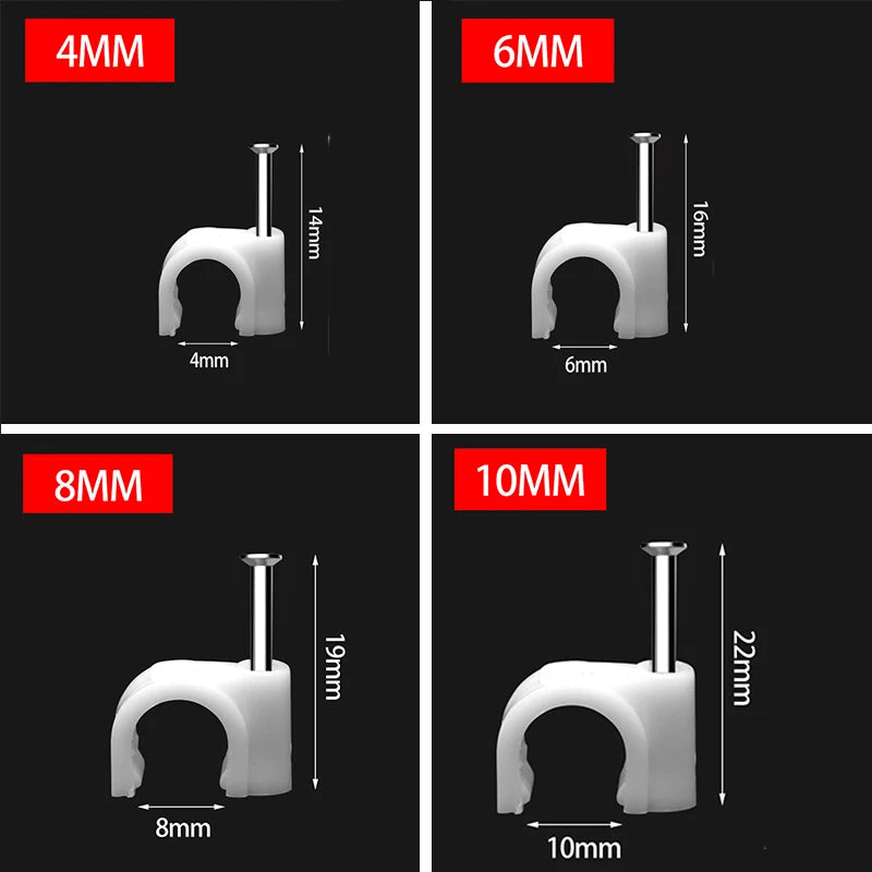 Vielseitige runde Kabelbinderhalter für sicheres Kabelmanagement