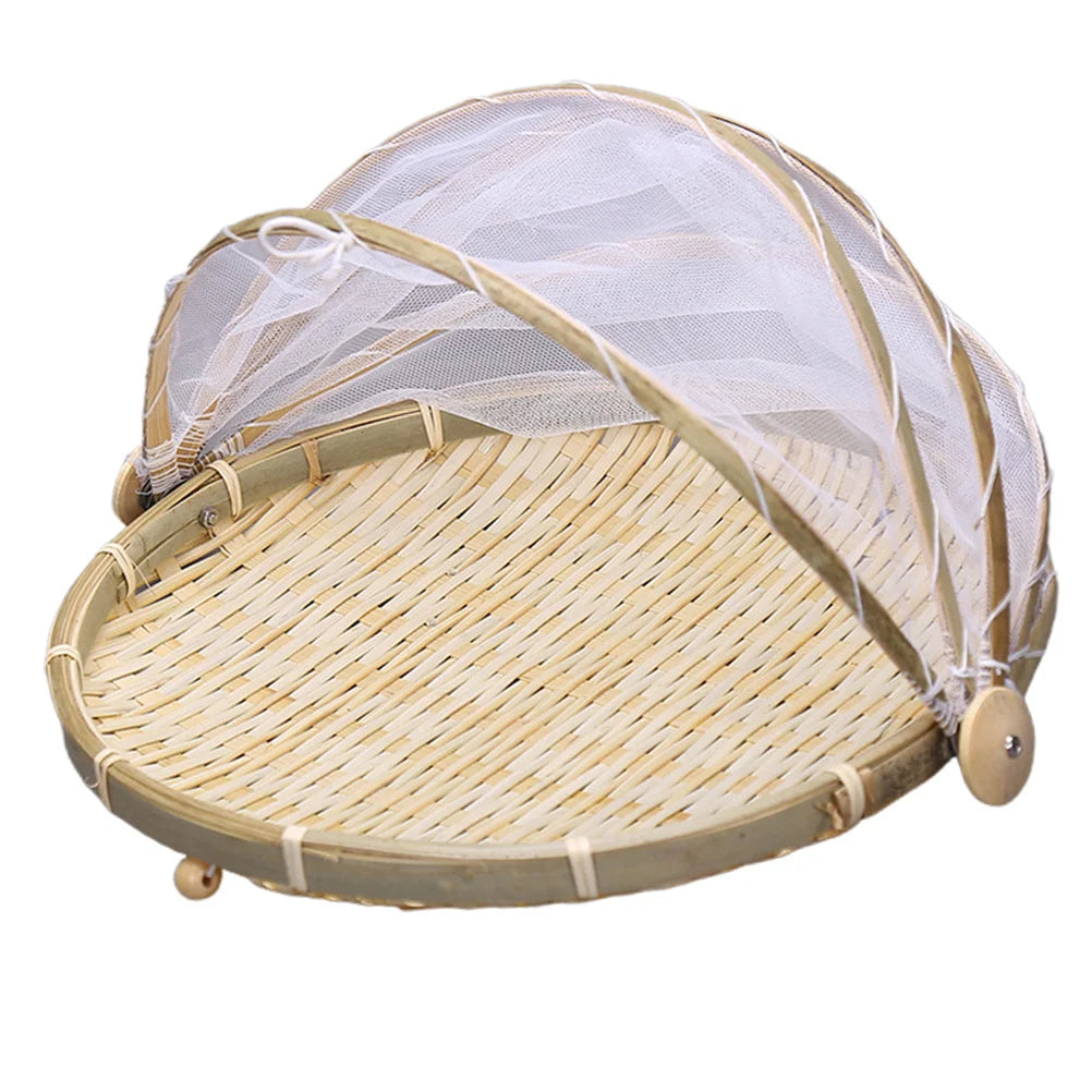 Handgefertigte Bambus Lebensmittelabdeckung zum Schutz von Obst und Gemüse