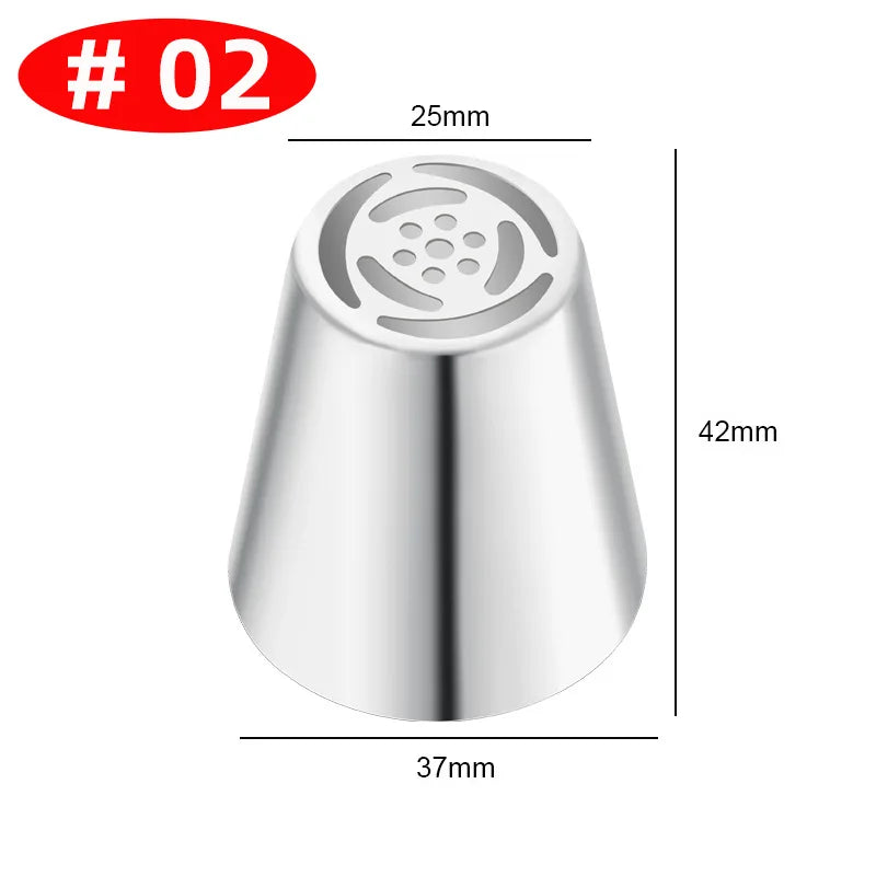 Premium Edelstahl Spritztüllen Set – 30+ Backdüsen für kreative Gebäck-Deko