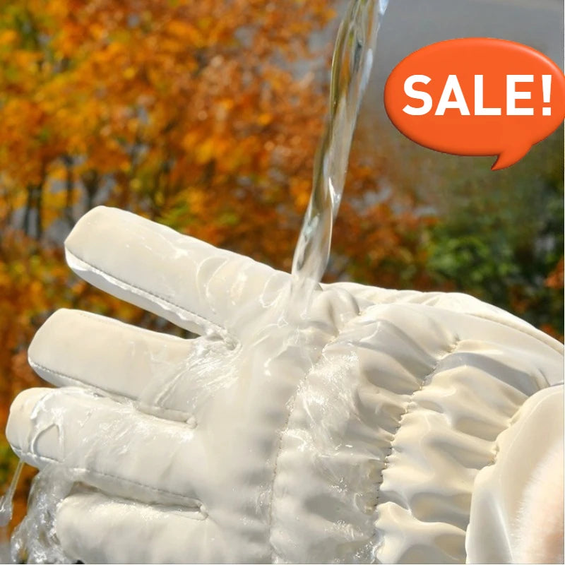 Winddichte wasserdichte Winterhandschuhe mit Touchscreen und Fleece