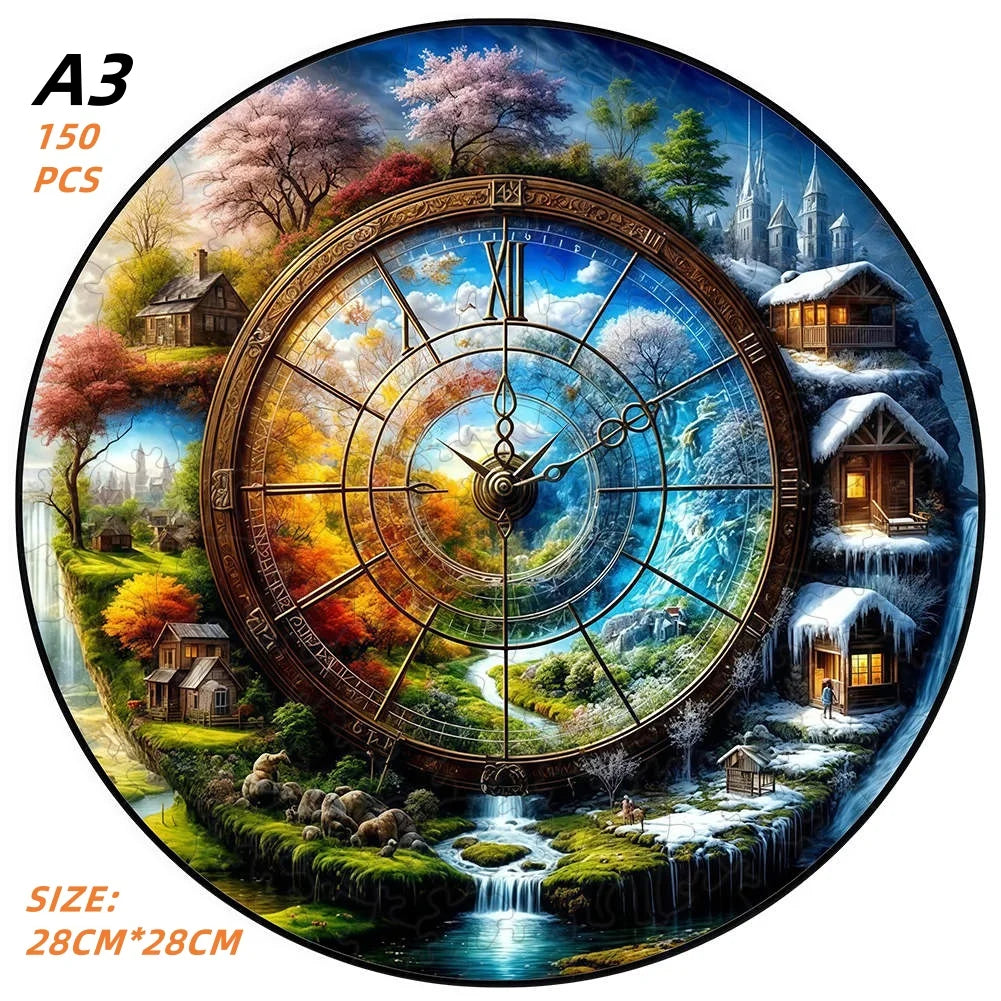 Anspruchsvolles Landschafts Holzpuzzle für Dekoration und Spiel