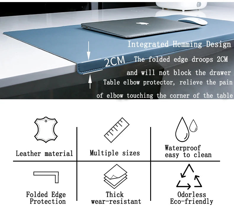 Ergonomische Schreibtischunterlage mit Ellenbogen- und Handgelenkschutz